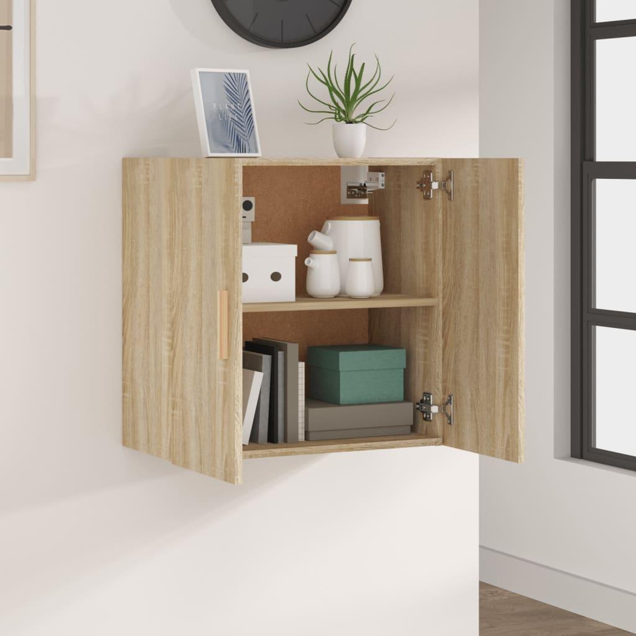 Voir la diapositive 3 : VIDAXL Armoire murale Chene sonoma 60x30x60 cm Bois d'ingenierie