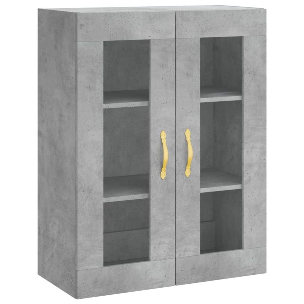 VIDAXL Buffet haut Gris beton 69,5x34x180 cm Bois d'ingenierie