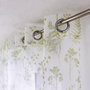 Voir la diapositive 2 : DECOSTARS Voilage à œillets 140x240 Herbier blanc vert tilleul