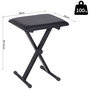 Voir la diapositive 3 : HOMCOM HOMCOM Tabouret banquette réglable pliable pour piano et clavier acier revêtement synthétique noir