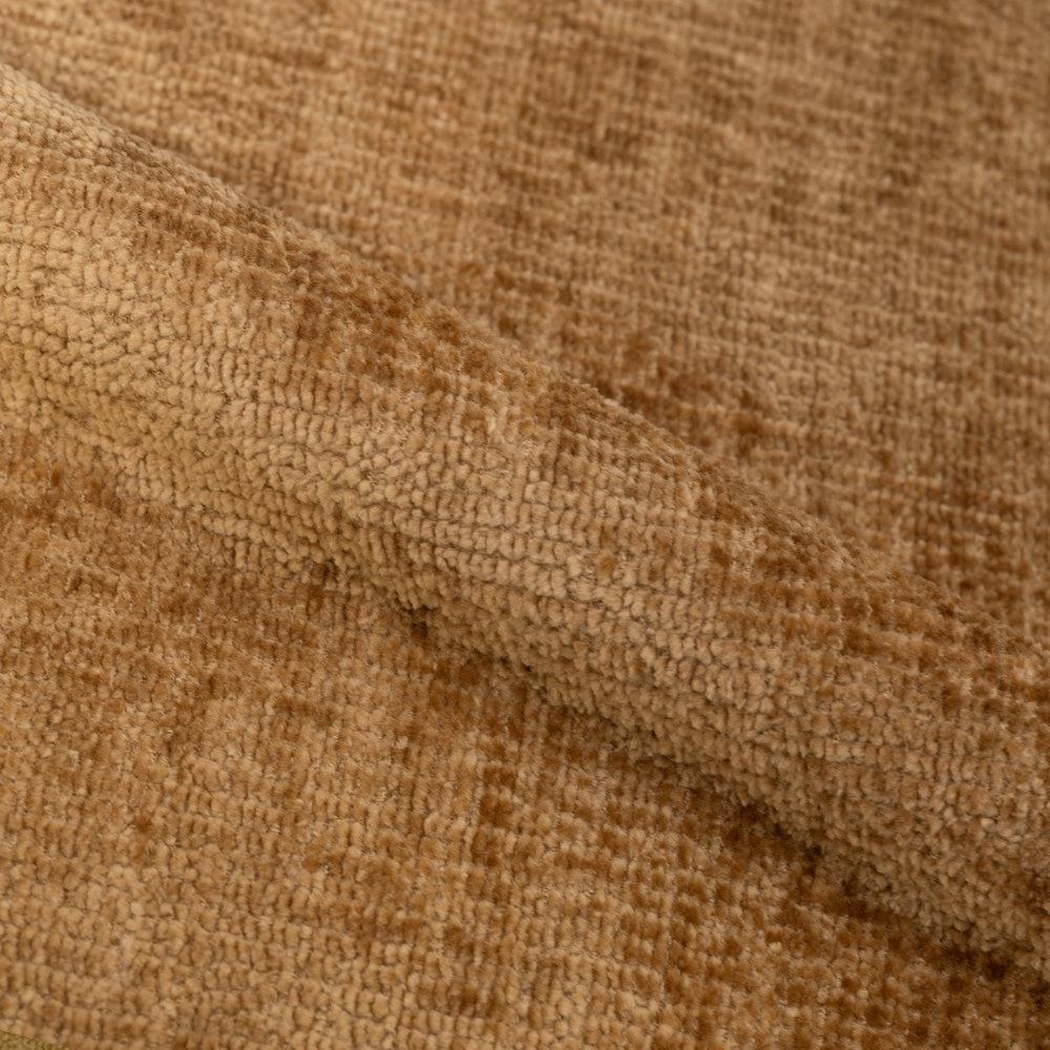 Voir la diapositive 3 : MAISON PAVANE Lot de 2 chaises en tissu jaune moutarde, pieds métal noir-bulle