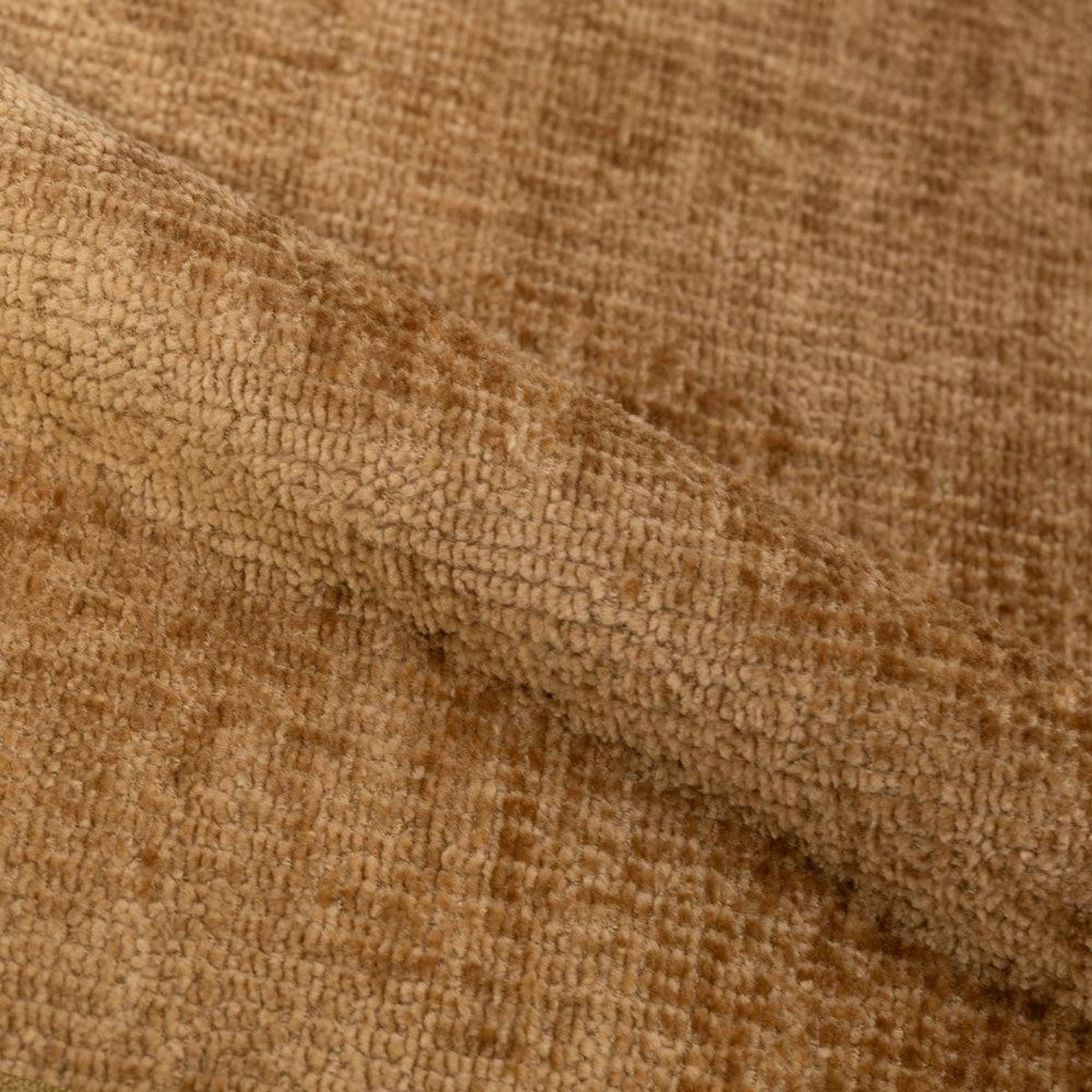 Rendez vous déco Lot de 2 chaises en tissu jaune moutarde, pieds métal noir-Bulle