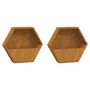 Voir la diapositive 2 : VIDAXL Jardinieres murales 2 pcs Rouille Acier corten 46x10x40 cm