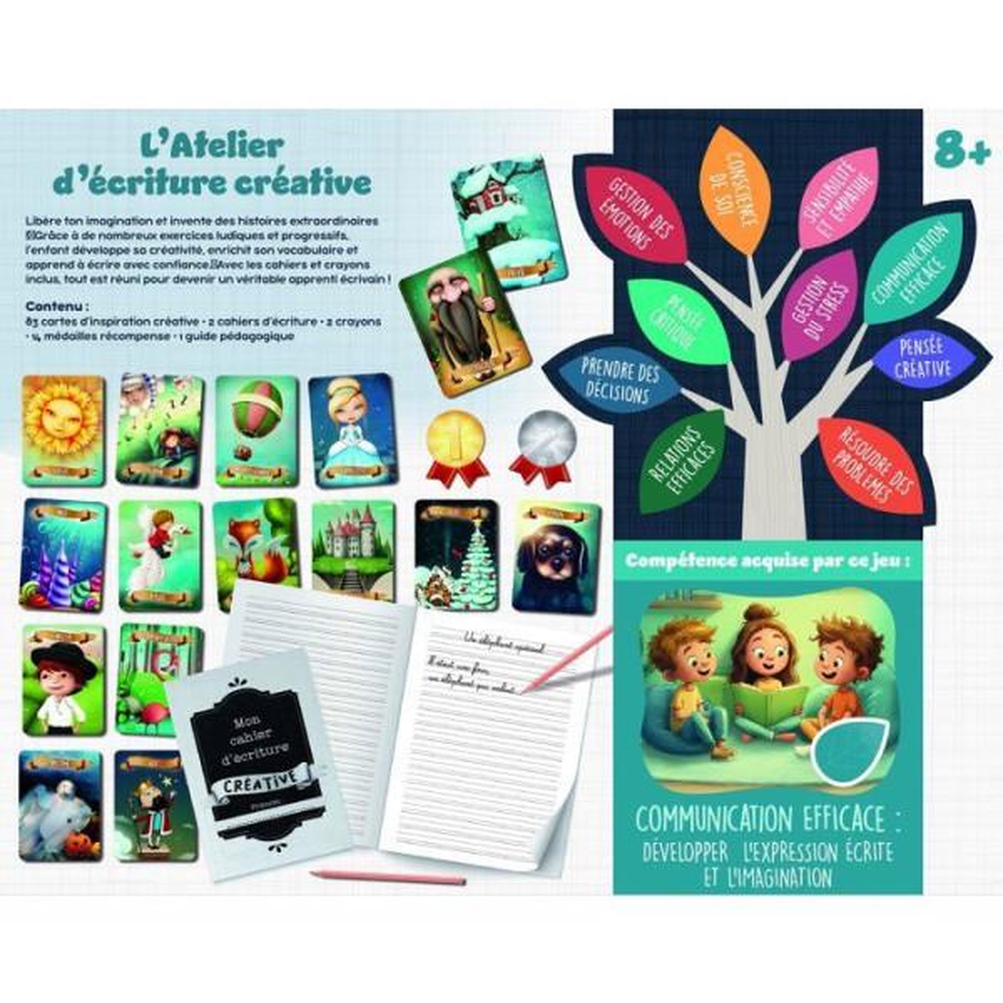 Voir la diapositive 2 : LISCIANI GIOCHI Life Skills Écriture Créative et Storytelling - Coffret éducatif - LISCIANI - Créativité et expression écrite