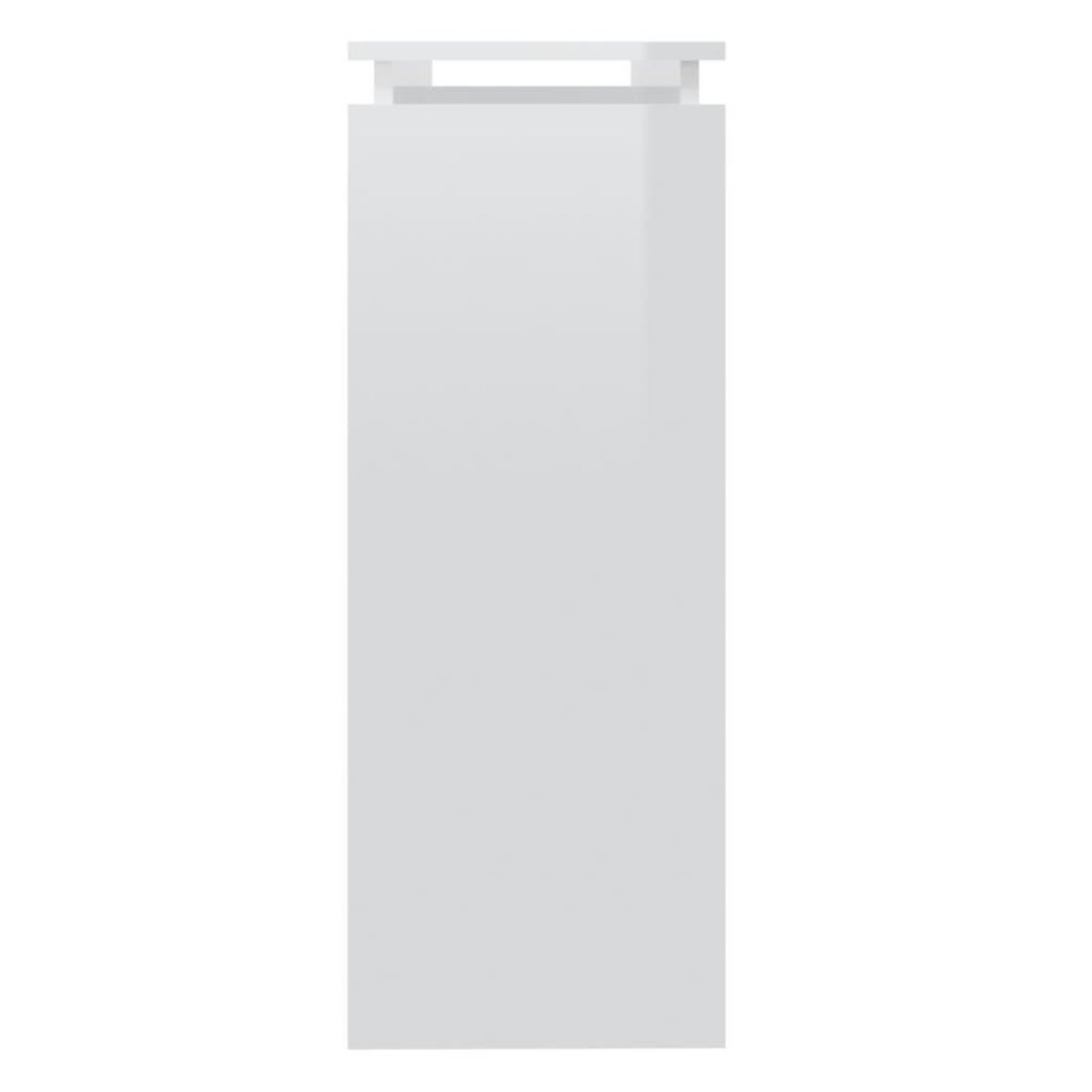 VIDAXL Table console blanc brillant 102x30x80 cm bois d'ingenierie