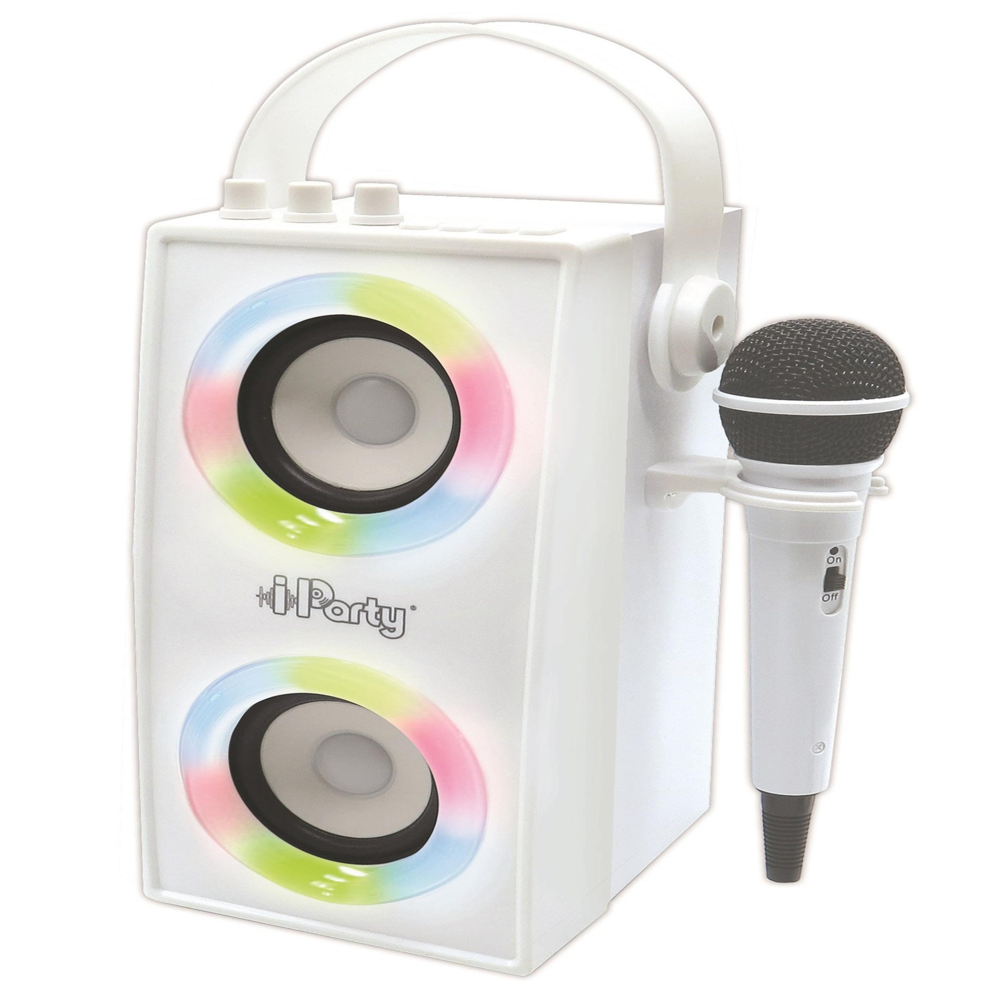Voir la diapositive 1 : Lexibook Enceinte Bluetooth portable avec micro et effets lumineux iParty