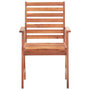 Voir la diapositive 4 : VIDAXL Chaises a manger d'exterieur lot de 2 et coussins Acacia massif
