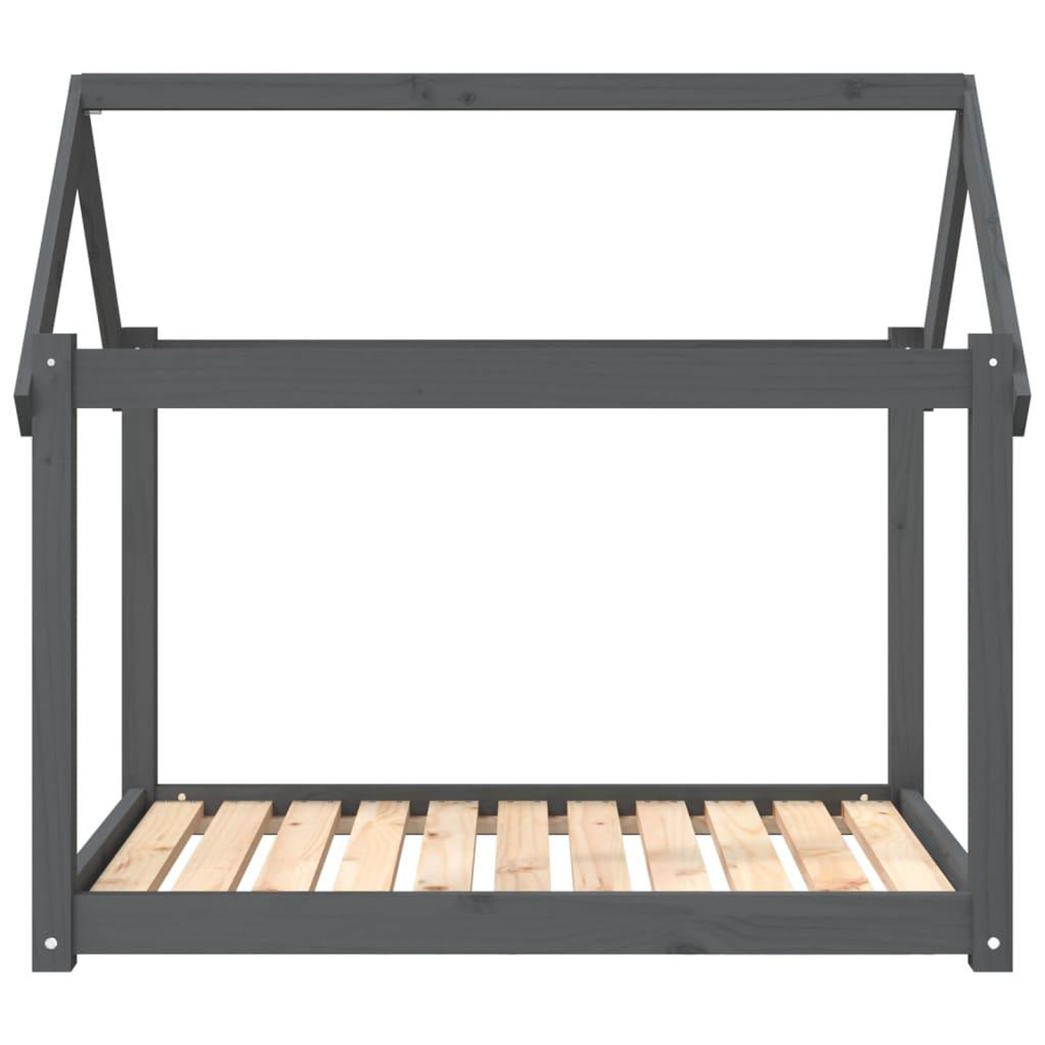 Voir la diapositive 5 : VIDAXL Lit pour chien Gris 101x70x90 cm Bois de pin solide