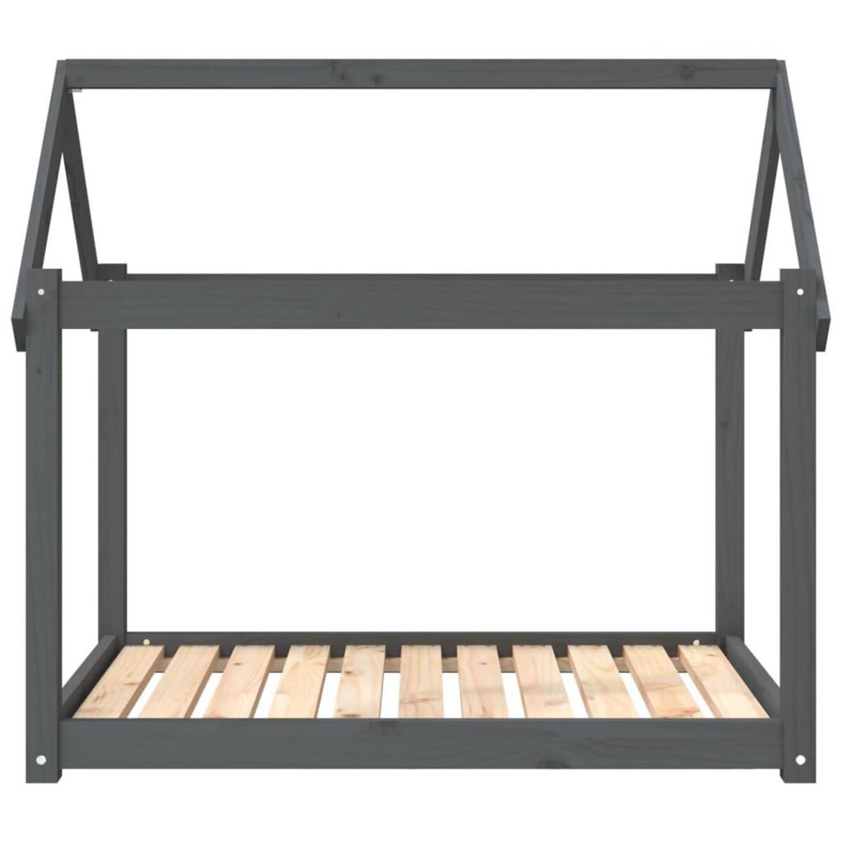 VIDAXL Lit pour chien Gris 101x70x90 cm Bois de pin solide