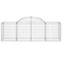 Voir la diapositive 4 : VIDAXL Paniers a gabions arques 30 pcs 200x50x60/80 cm fer galvanise