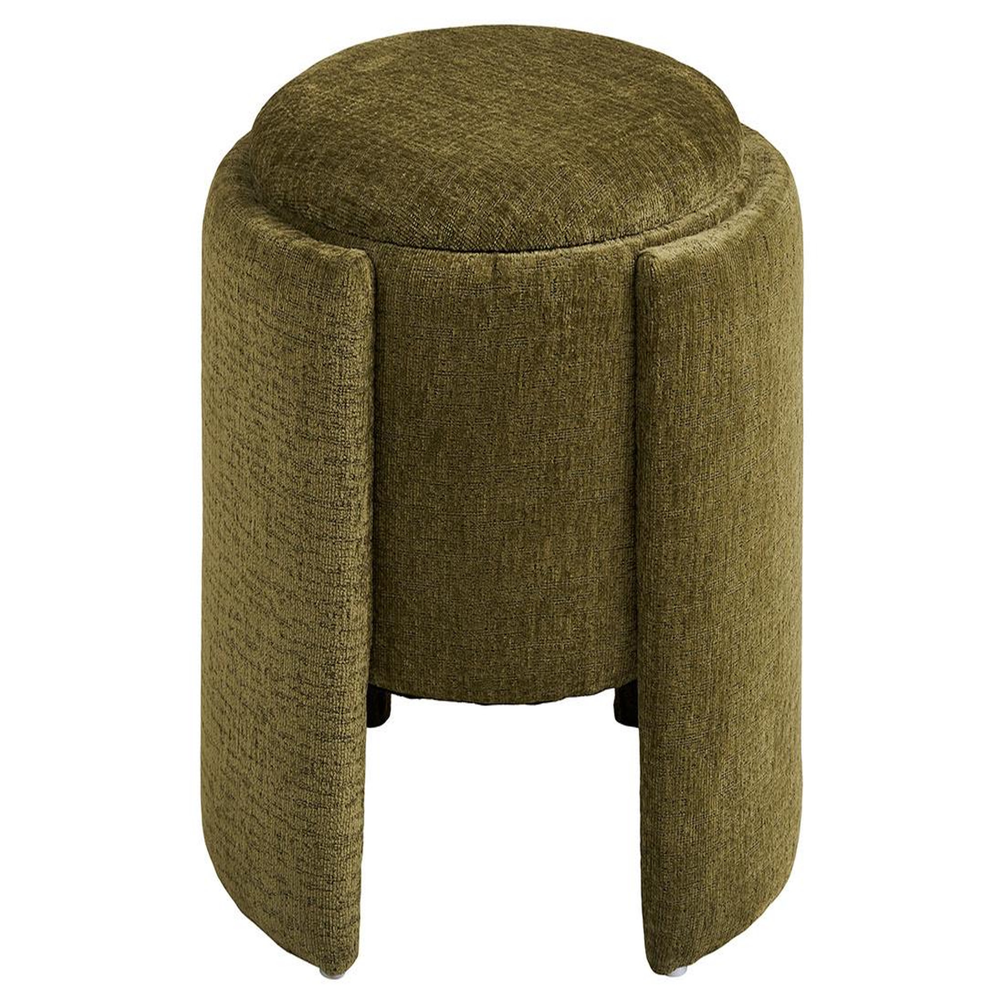 Voir la diapositive 3 : BEST MOBILIER Joe - pouf avec rangement en velours texturé