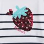 Voir la diapositive 2 : INEXTENSO T-shirt fraise manches longues bébé fille