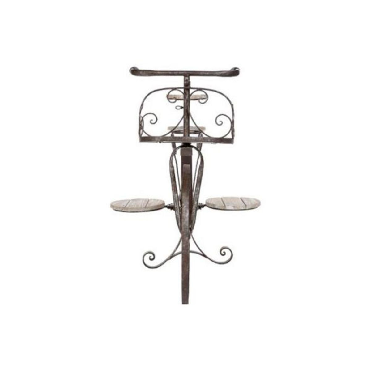 HESPERIDE Porte-Plantes en Bois  Vélo  97cm Chêne