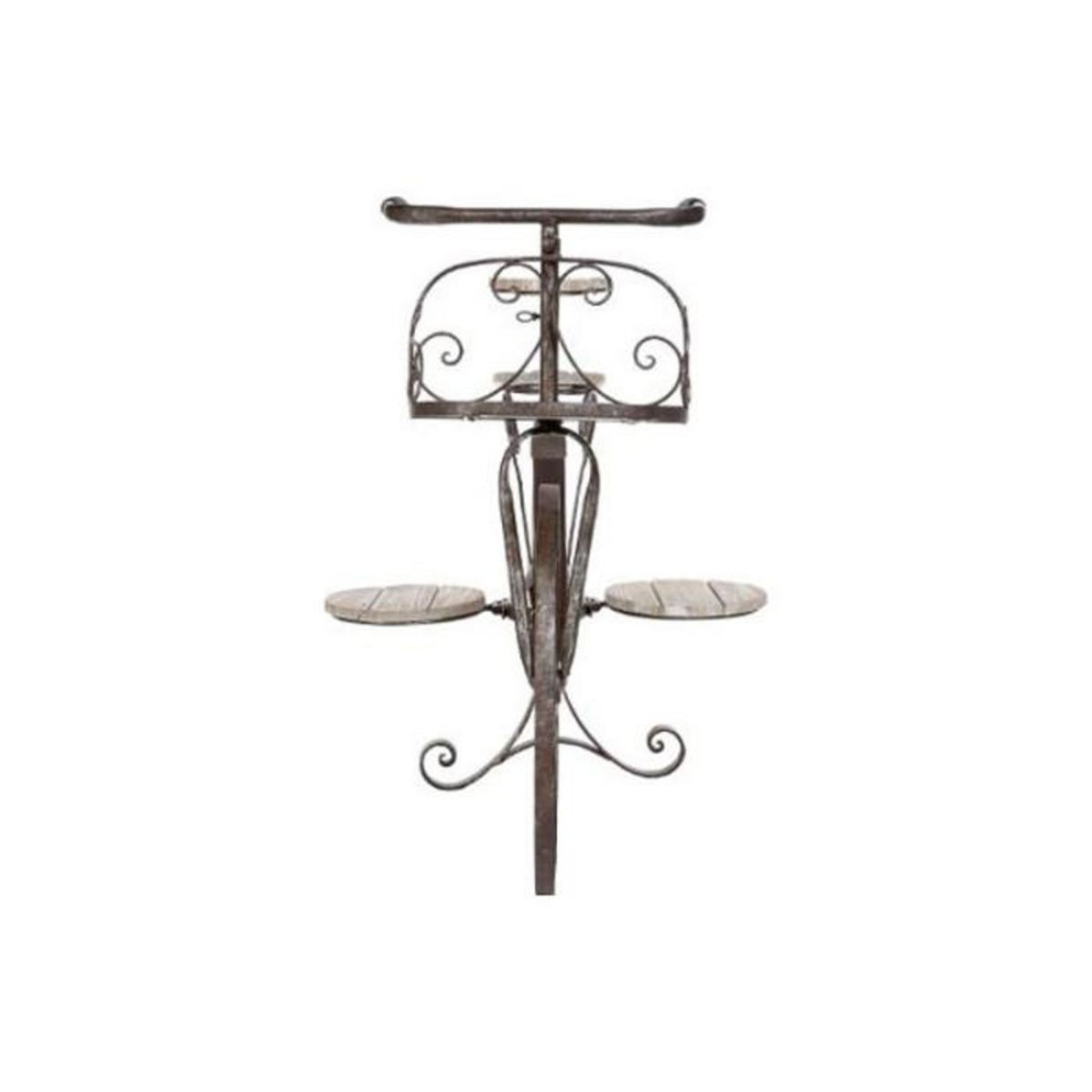 HESPERIDE Porte-Plantes en Bois  Vélo  97cm Chêne