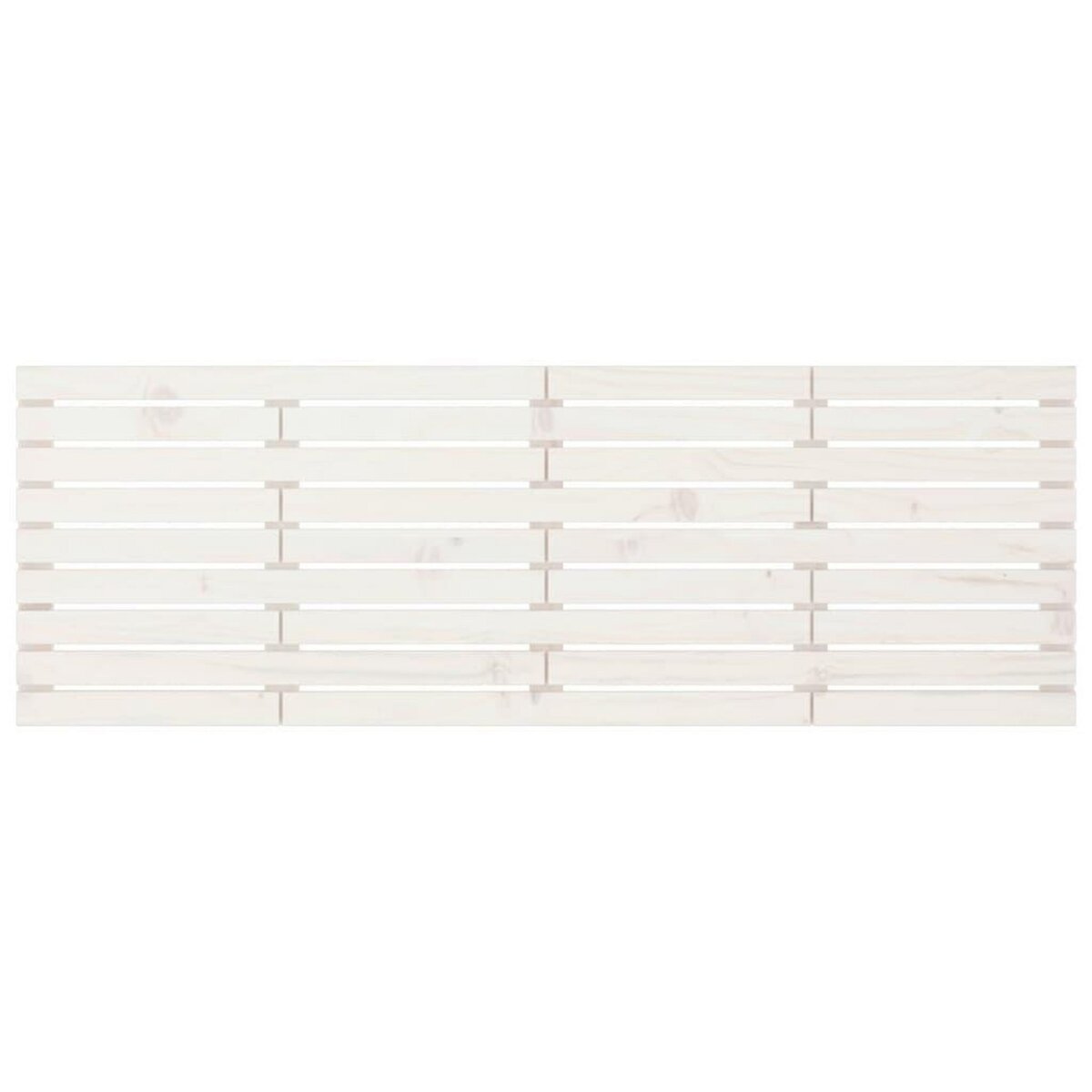 VIDAXL Tete de lit murale Blanc 206x3x63 cm Bois massif de pin
