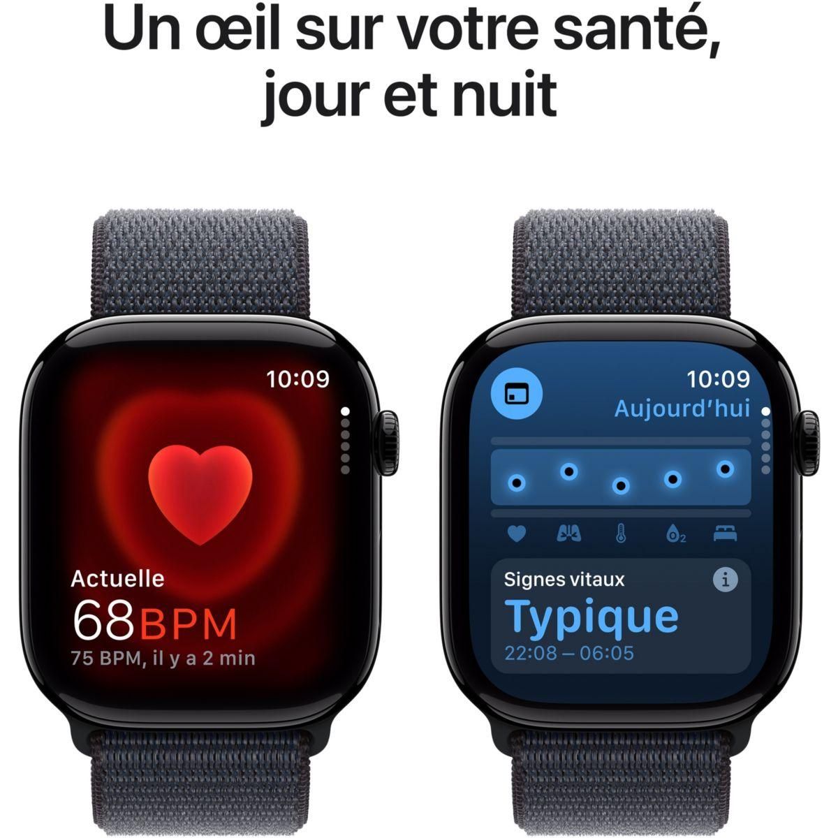 APPLE Montre connectée Serie 10 46mm Alu/Noir Loop