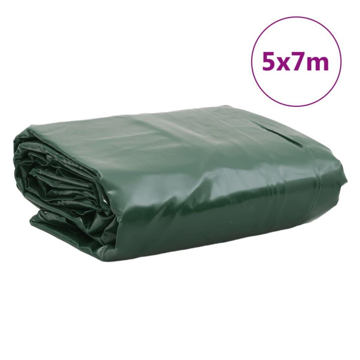 VIDAXL Bache vert 5x7 m 600 g/m²