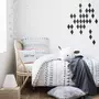 FUTURE HOME coussin coton blanc avec motifs et inscription 30x50cm kids
