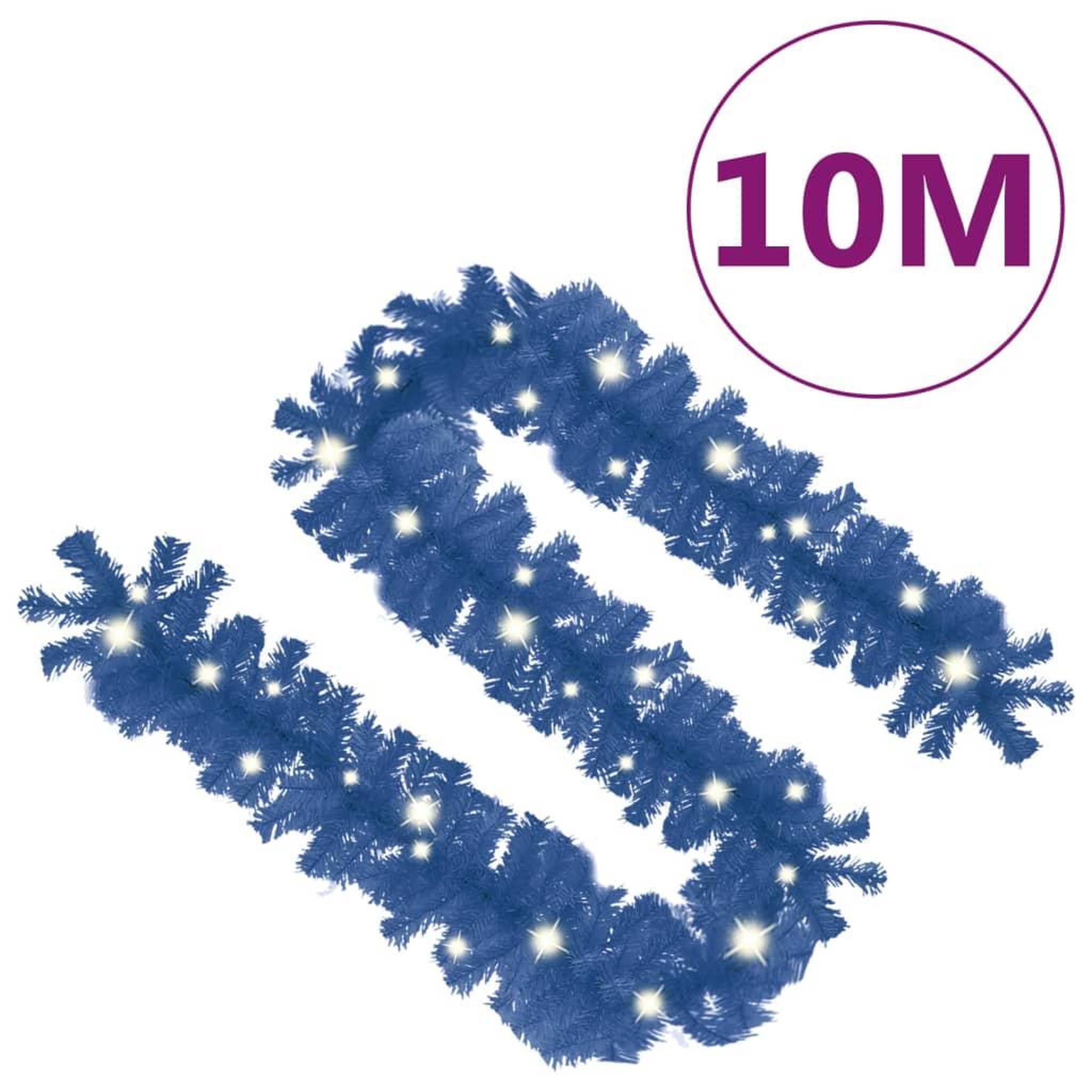 Voir la diapositive 6 : VIDAXL Guirlande de Noël avec lumieres LED 10 m Bleu