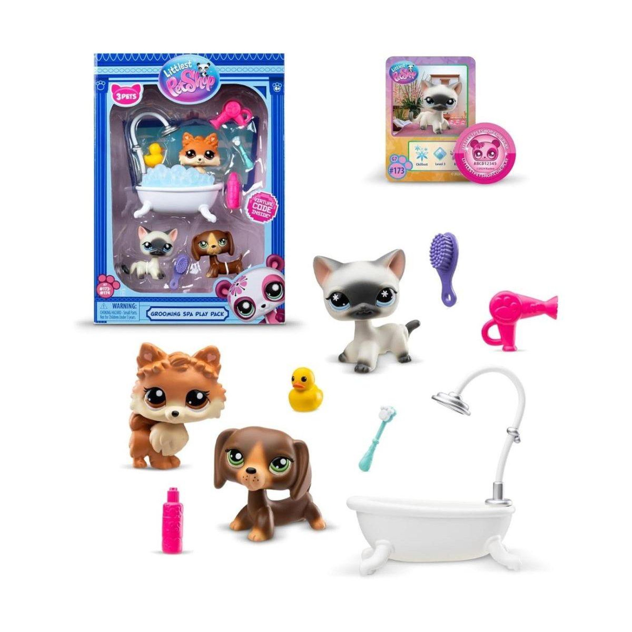 Voir la diapositive 3 : HASBRO Figurines littlest pet shop  00638 - coffret salon de toilettage