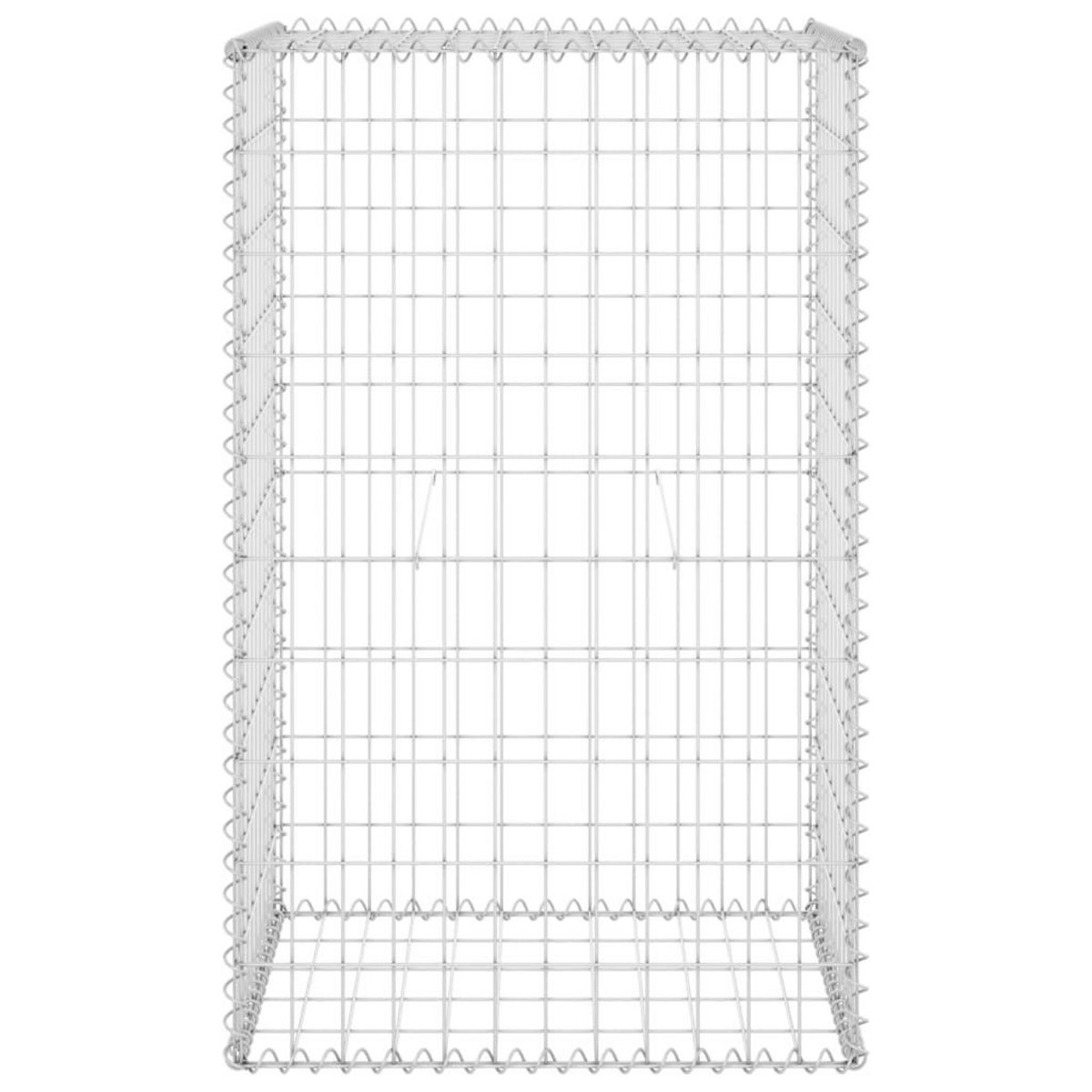 VIDAXL Mur en gabion avec couvercles Acier galvanise 60x50x100 cm
