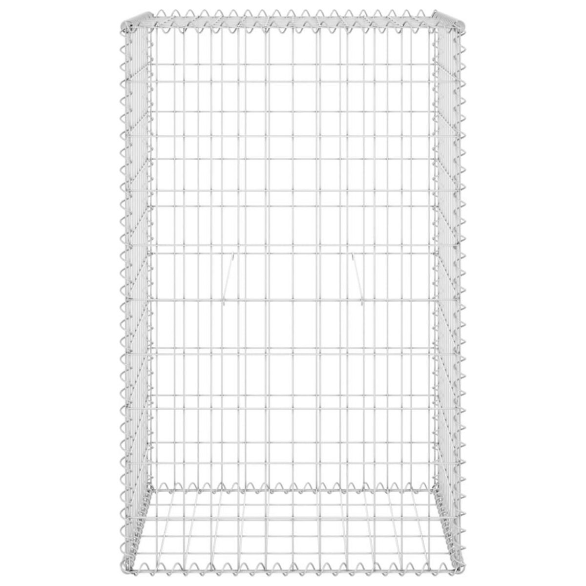 VIDAXL Mur en gabion avec couvercles Acier galvanise 60x50x100 cm