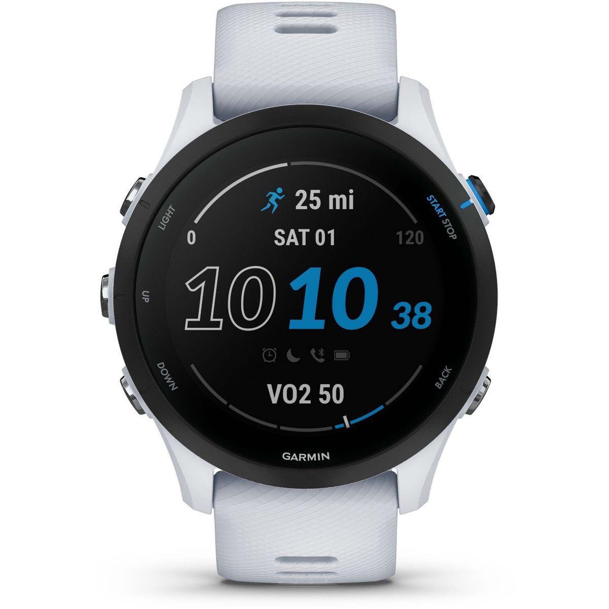 Voir la diapositive 1 : GARMIN Montre sport Forerunner 255 Music Whiitestone