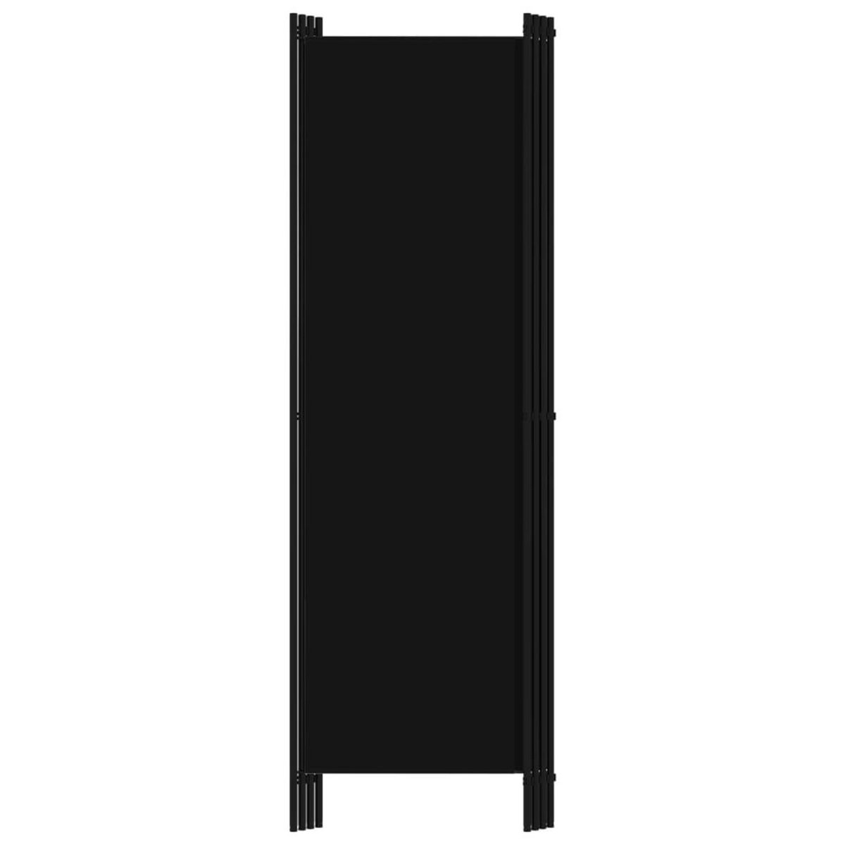 VIDAXL Cloison de separation 4 panneaux Noir 200x180 cm