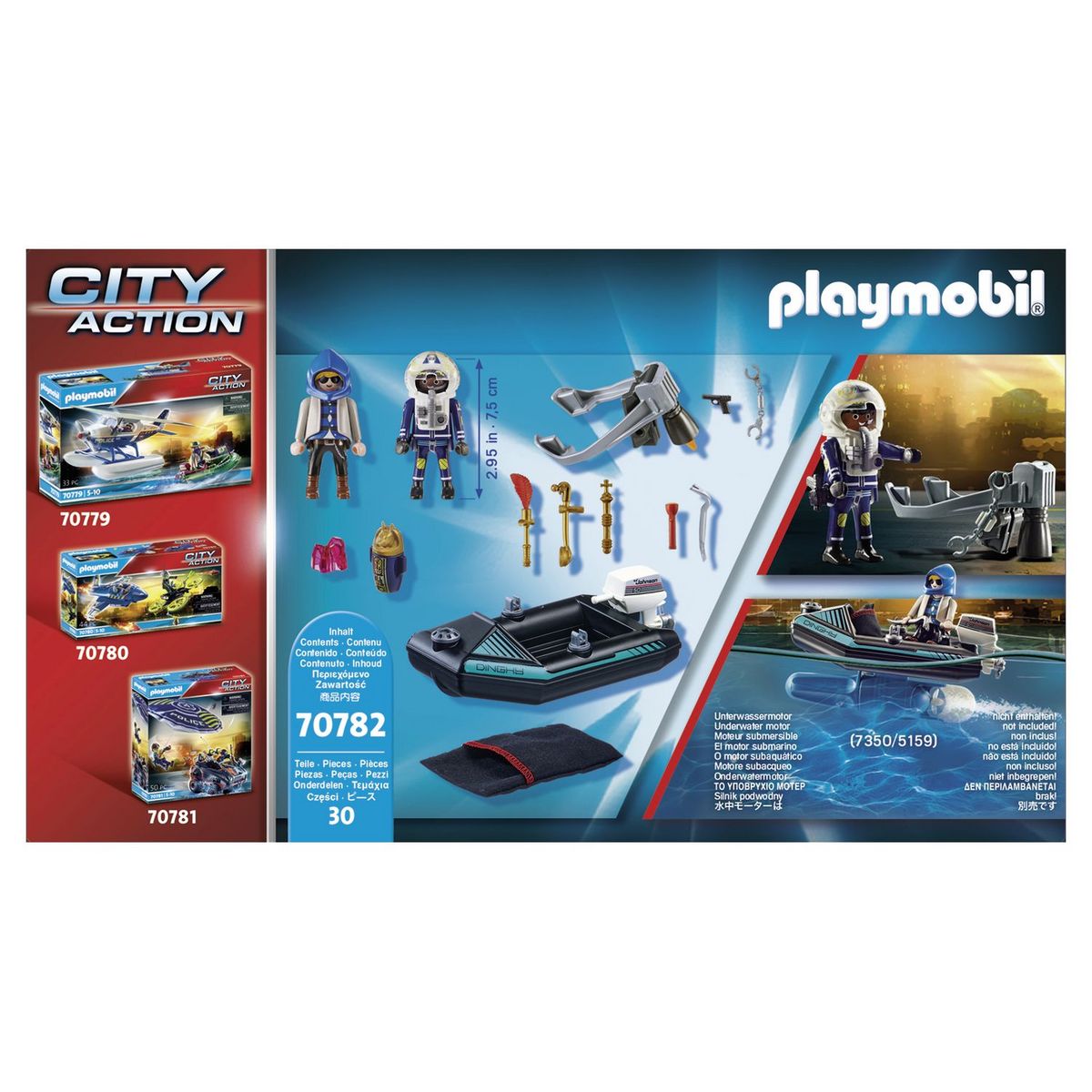 PLAYMOBIL 70782 - Policier réacteur dorsal