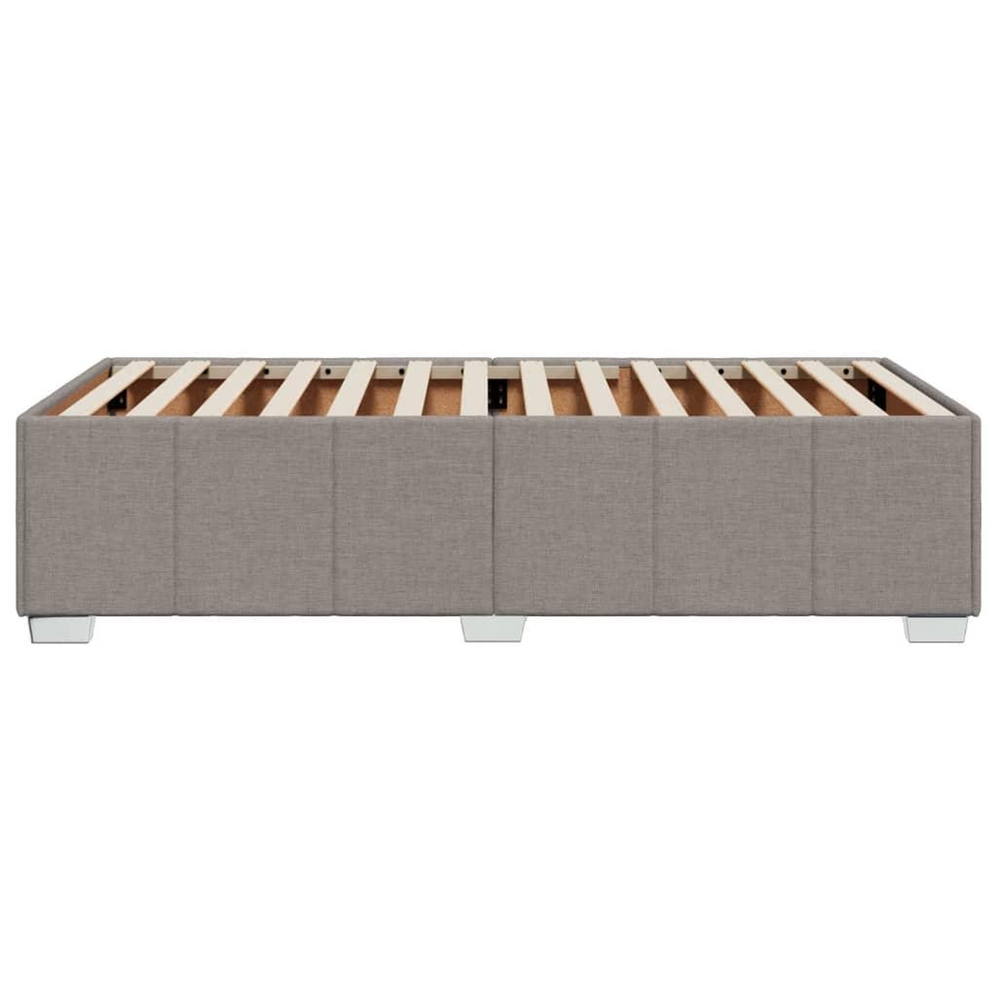 Voir la diapositive 5 : VIDAXL Cadre de lit sans matelas taupe 90x200 cm tissu