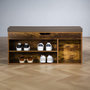 Voir la diapositive 3 : IDIMEX Banc de rangement à chaussures BAIA avec coffre, en bois
