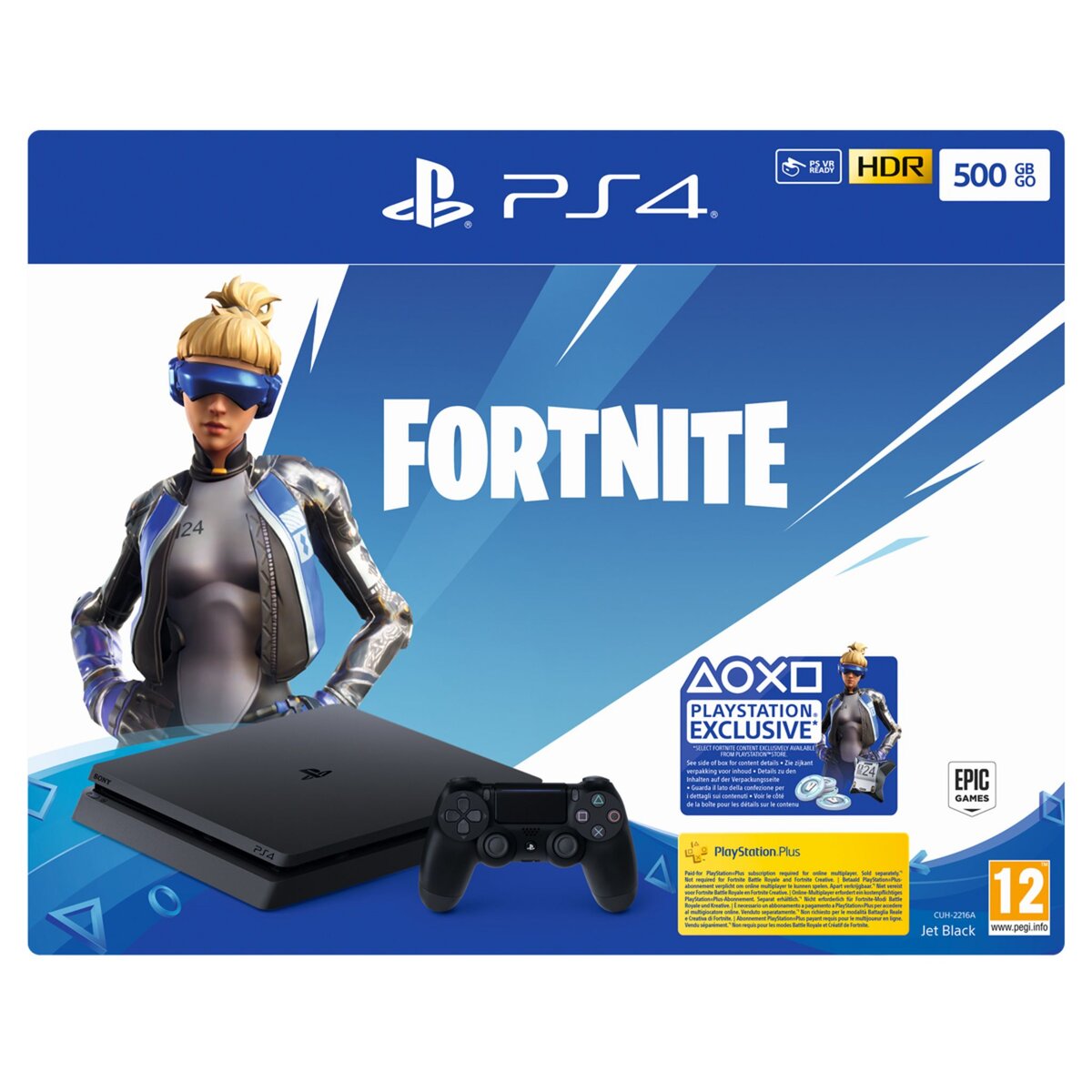 SONY Console PS4 500Go Noire Edition Fortnite