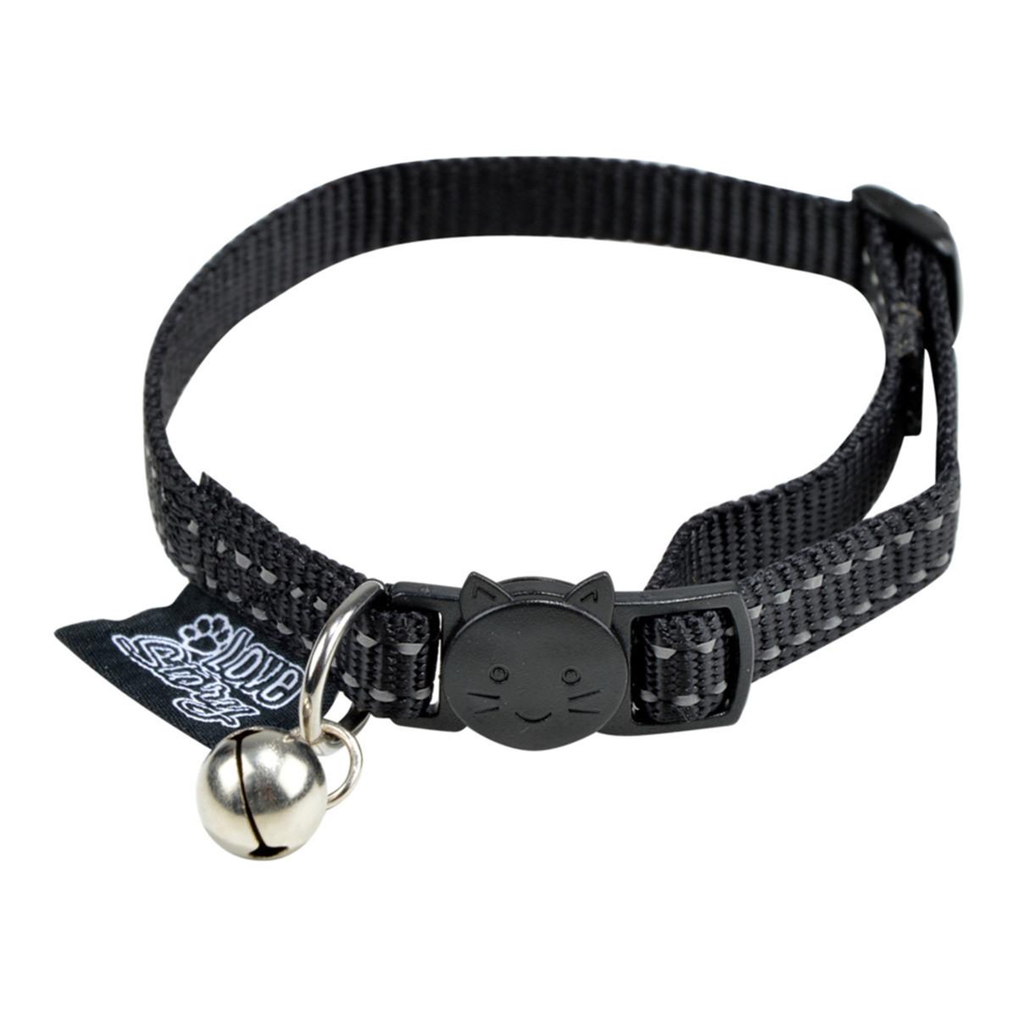 LOVE STORY Collier pour chien  anti-étranglement  28cm noir