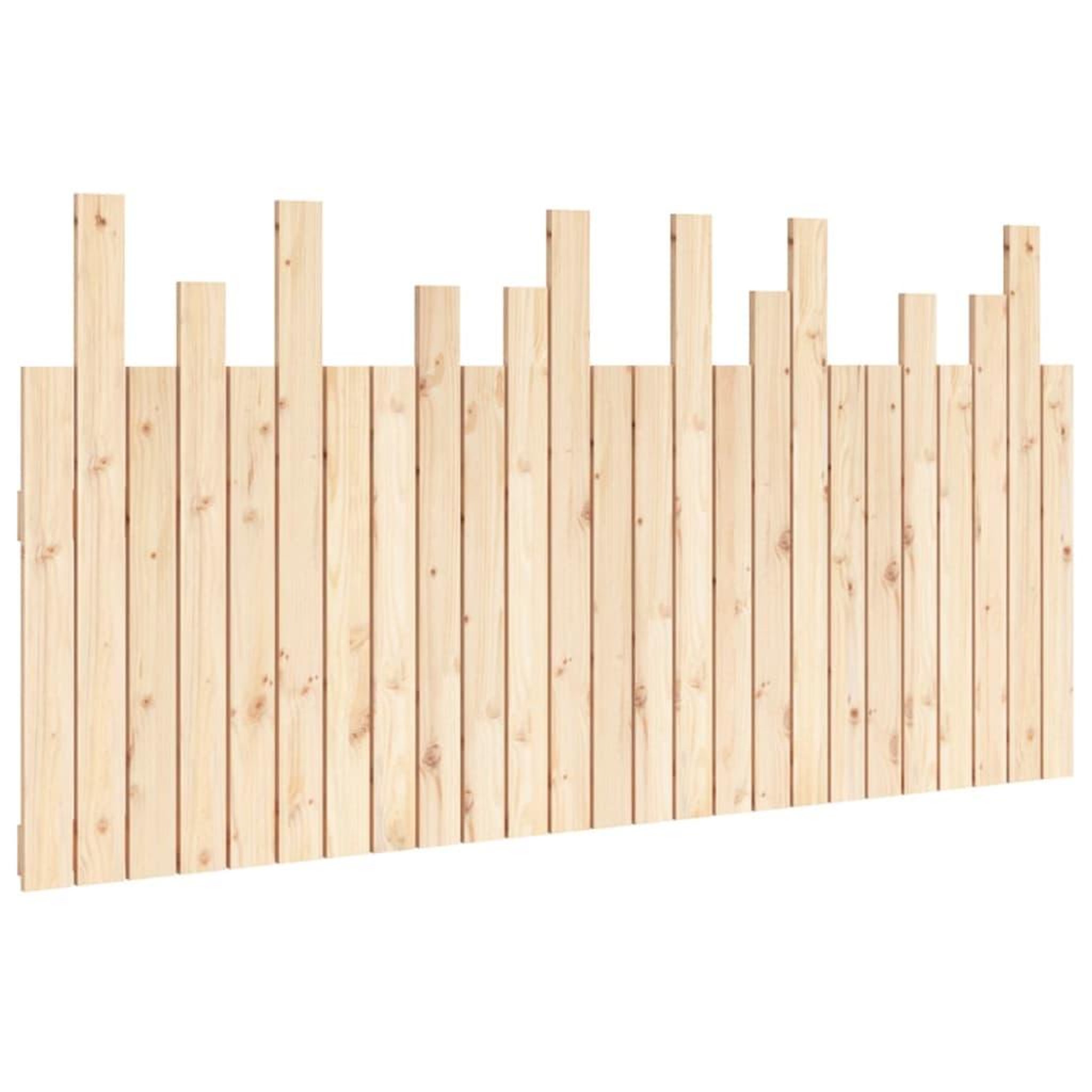 Voir la diapositive 2 : VIDAXL Tete de lit murale 159,5x3x80 cm Bois massif de pin