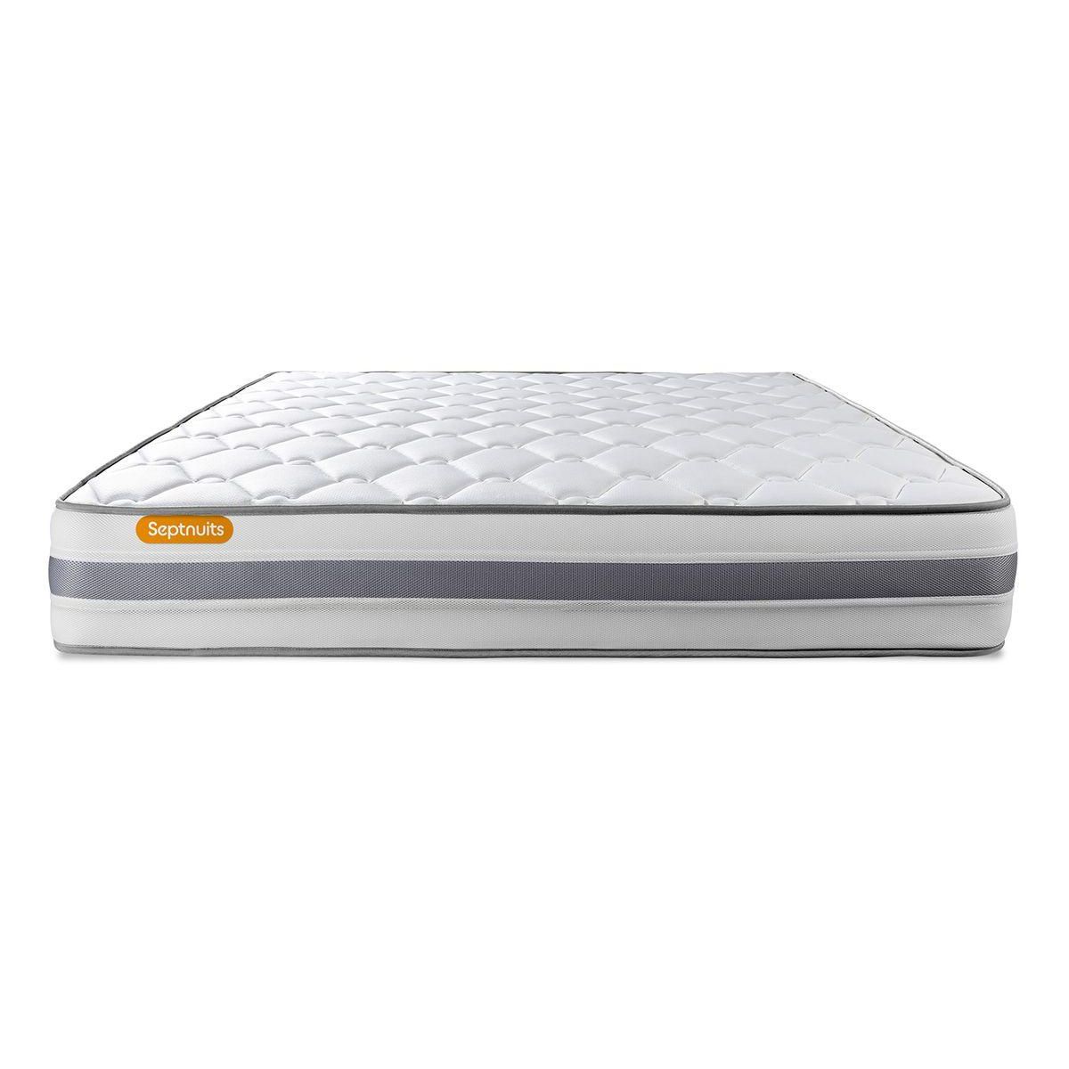 SEPTNUITS Matelas + double sommiers Memo Spring Ressorts ensachés 3 zones de confort MAXI épaisseur