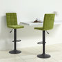 Voir la diapositive 1 : VIDAXL Tabourets de bar lot de 2 vert clair velours