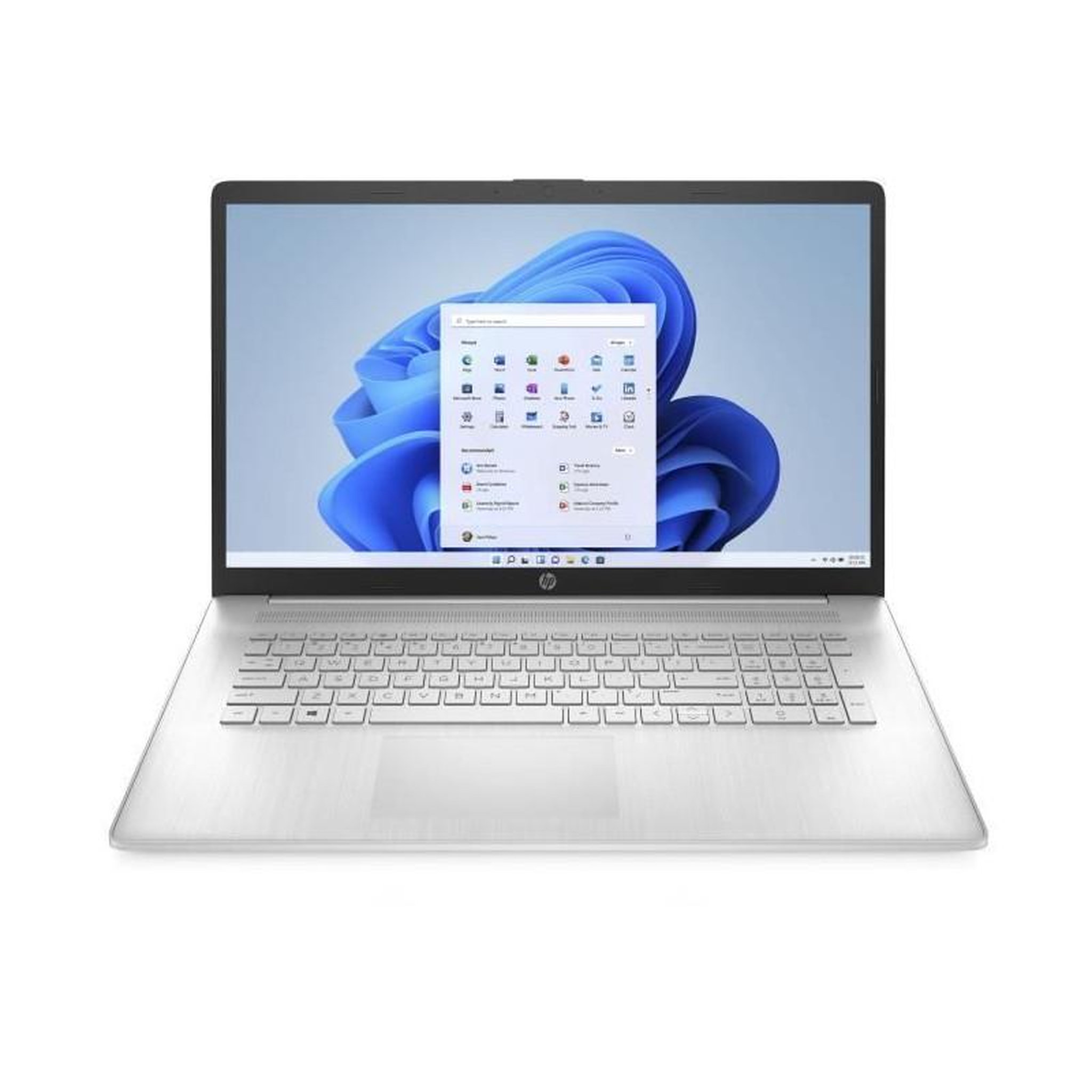 Voir la diapositive 1 : HP PC Portable HP 17-cn0016nf - 17,3 HD+ - Celeron N4120 - RAM 8Go - Stockage 512Go SSD - Windows 11 - AZERTY