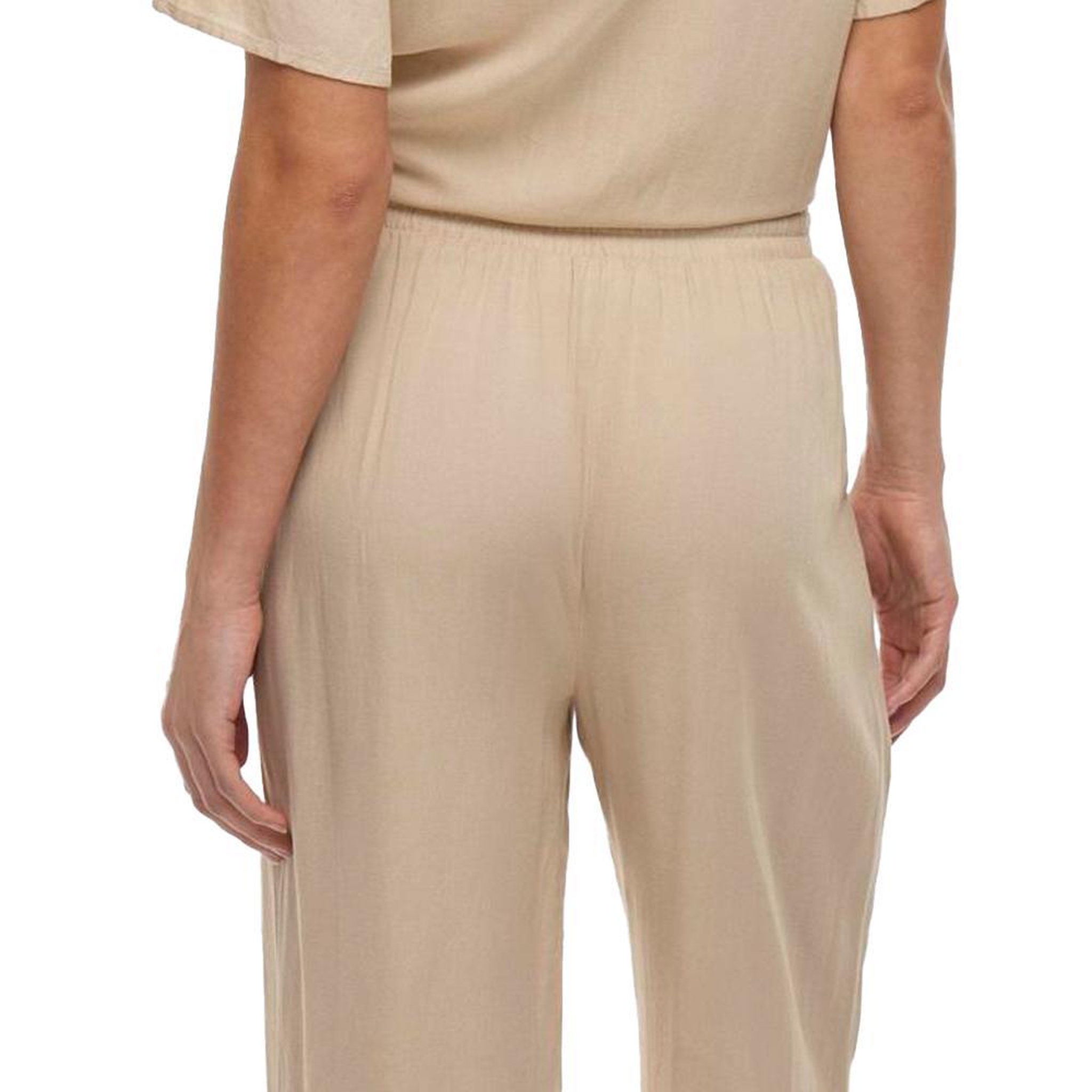 Voir la diapositive 2 : Vila Pantalon fluide Beige Femme Vila Pricil
