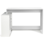 Voir la diapositive 5 : ID MARKET Bureau d'angle en forme de L BOB avec portes blanc