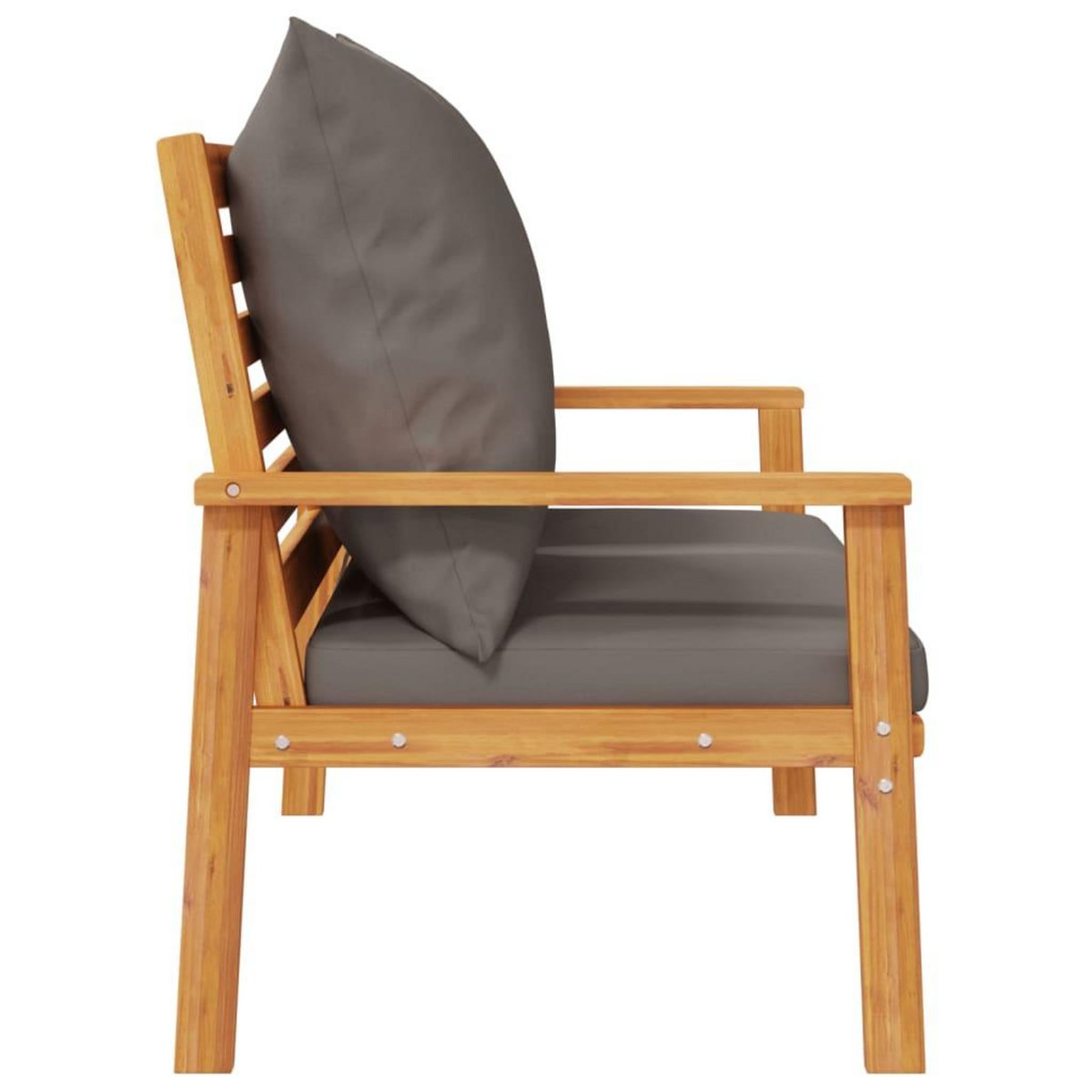 VIDAXL Canape de jardin 120 cm avec coussin bois d'acacia massif