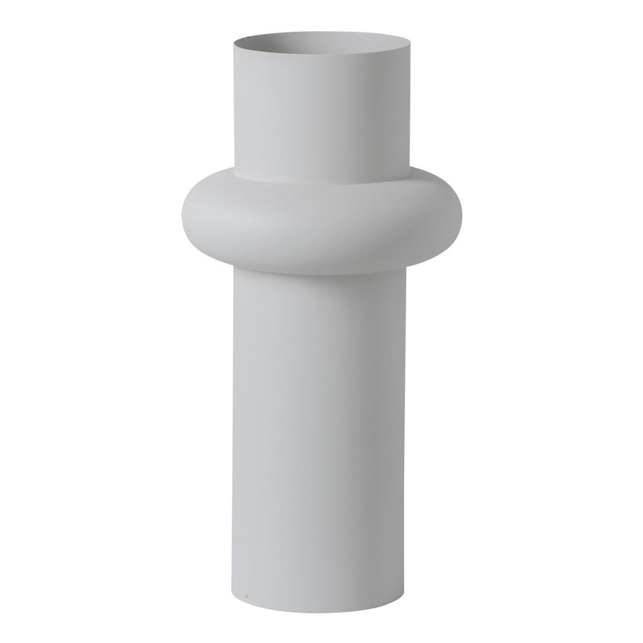 J-LINE Vase design en métal  halo  47cm blanc