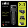 Voir la diapositive 2 : BRAUN Braun Series 3 81702941 rasoir pour homme Rasoir à grille Tondeuse Noir