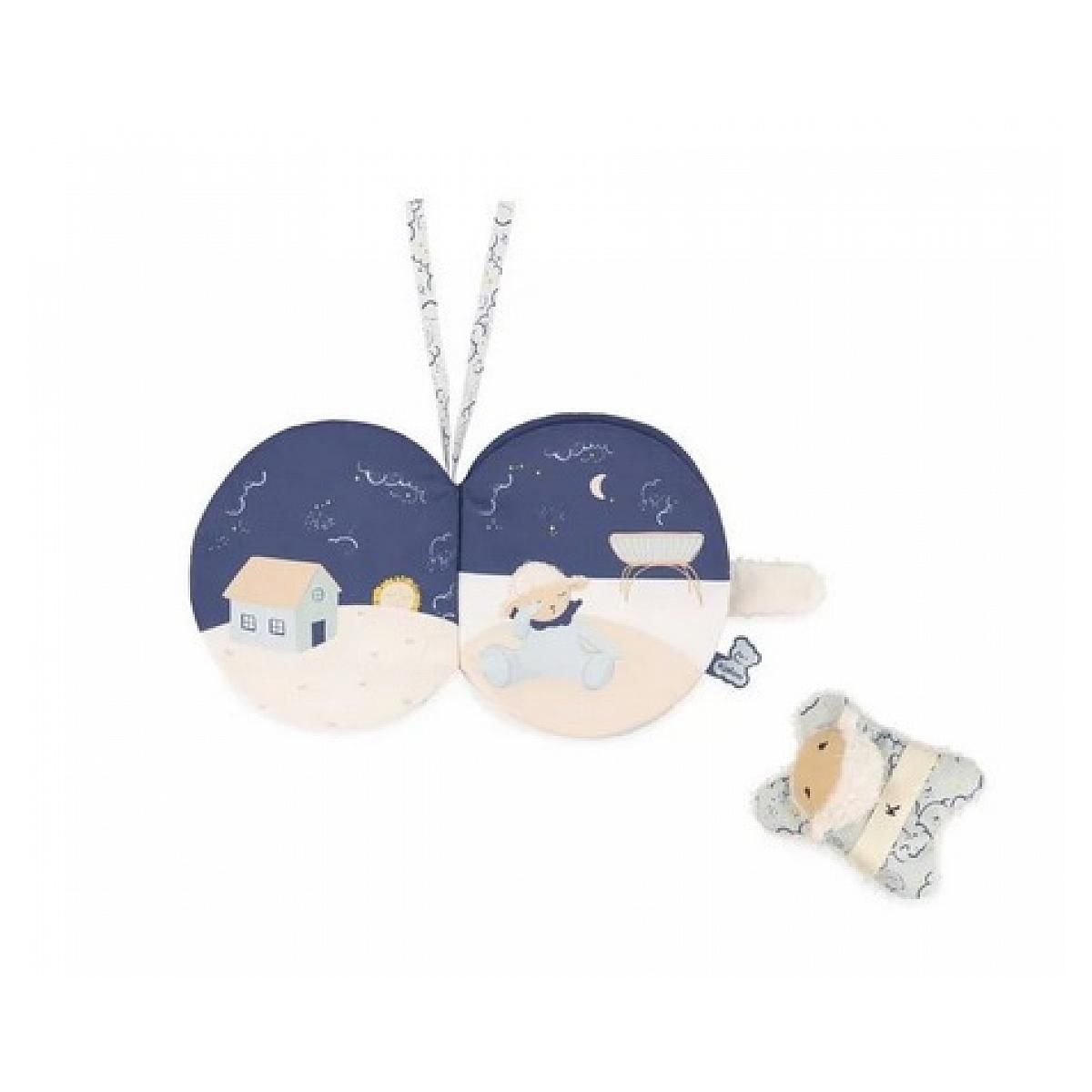 Kaloo Livre d'images Doux Sommeil avec Doudou Mouton pour Bébé