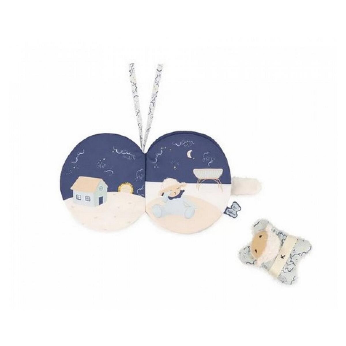 Kaloo Livre d'images Doux Sommeil avec Doudou Mouton pour Bébé