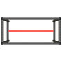 Voir la diapositive 5 : VIDAXL Cadre de banc de travail Noir et rouge mat 110x50x79 cm Metal