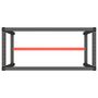Voir la diapositive 5 : VIDAXL Cadre de banc de travail Noir et rouge mat 110x50x79 cm Metal