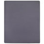 Voir la diapositive 2 : VIDAXL Draps-housses Jersey 2 pcs Anthracite 160x200 cm Coton
