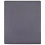 Voir la diapositive 2 : VIDAXL Draps-housses Jersey 2 pcs Anthracite 160x200 cm Coton