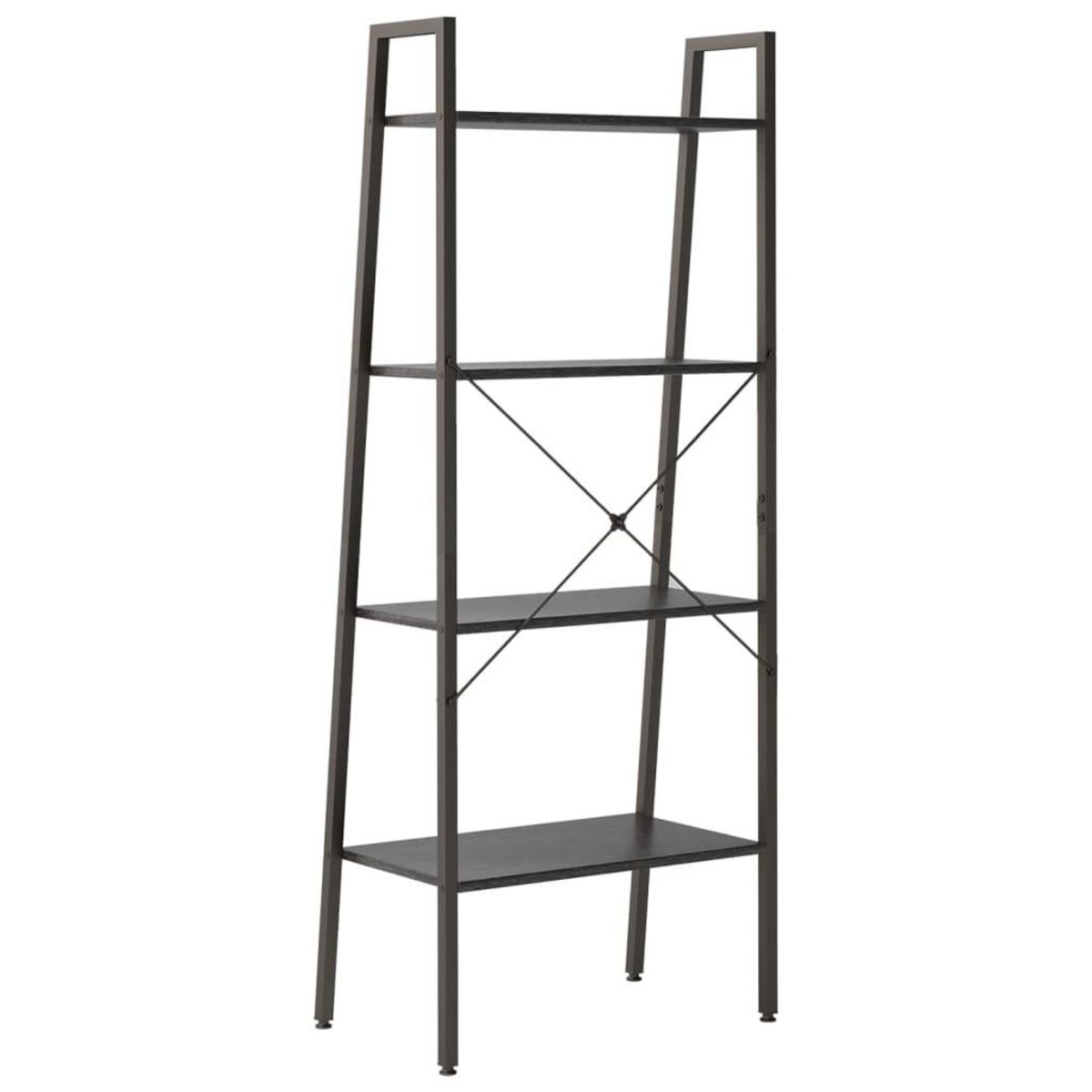 VIDAXL Etagere sur pied 4 niveaux Noir 56x35x140 cm