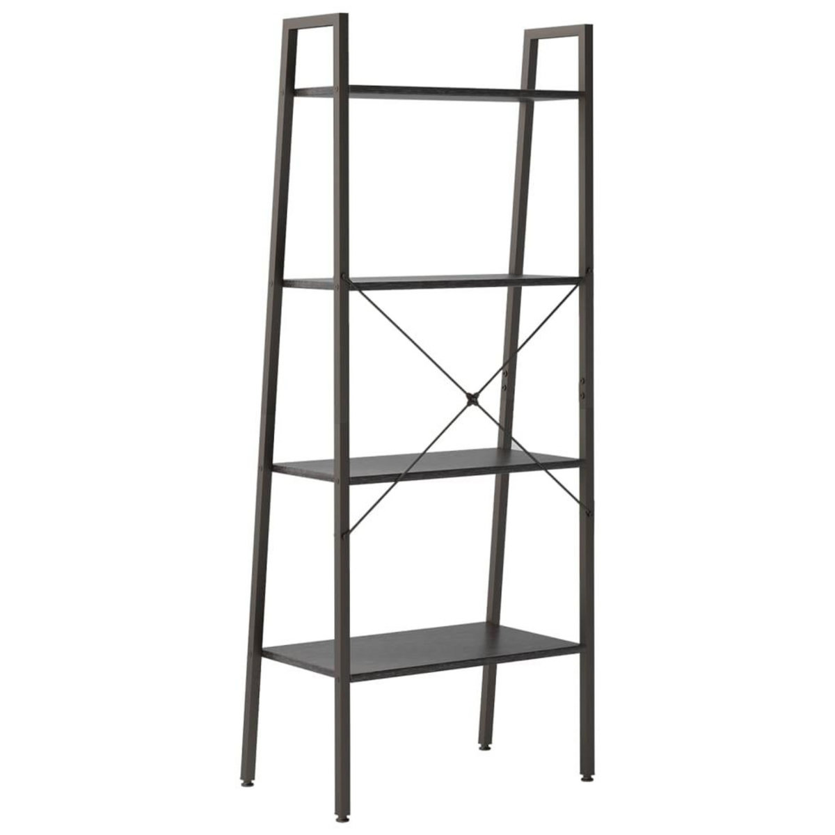 VIDAXL Etagere sur pied 4 niveaux Noir 56x35x140 cm